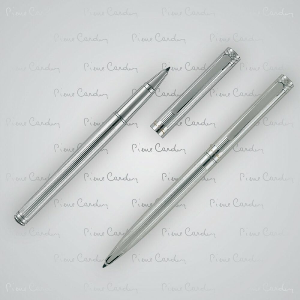 Zestaw piśmienny długopis i pióro kulkowe RENEE Pierre Cardin - szary