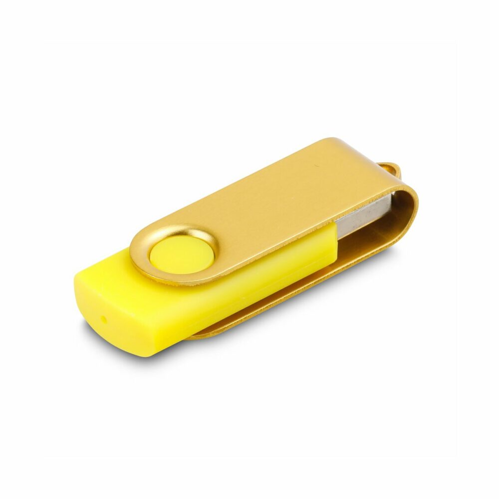 11080. Dysk flash USB o pojemności 16 GB - Żółty