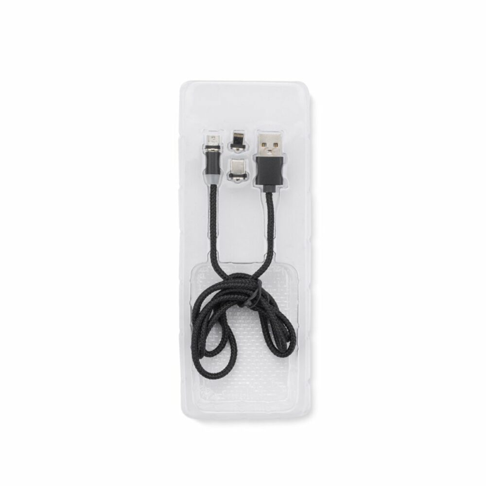 Kabel USB 3 w 1 MAGNETIC ASG-09118-02