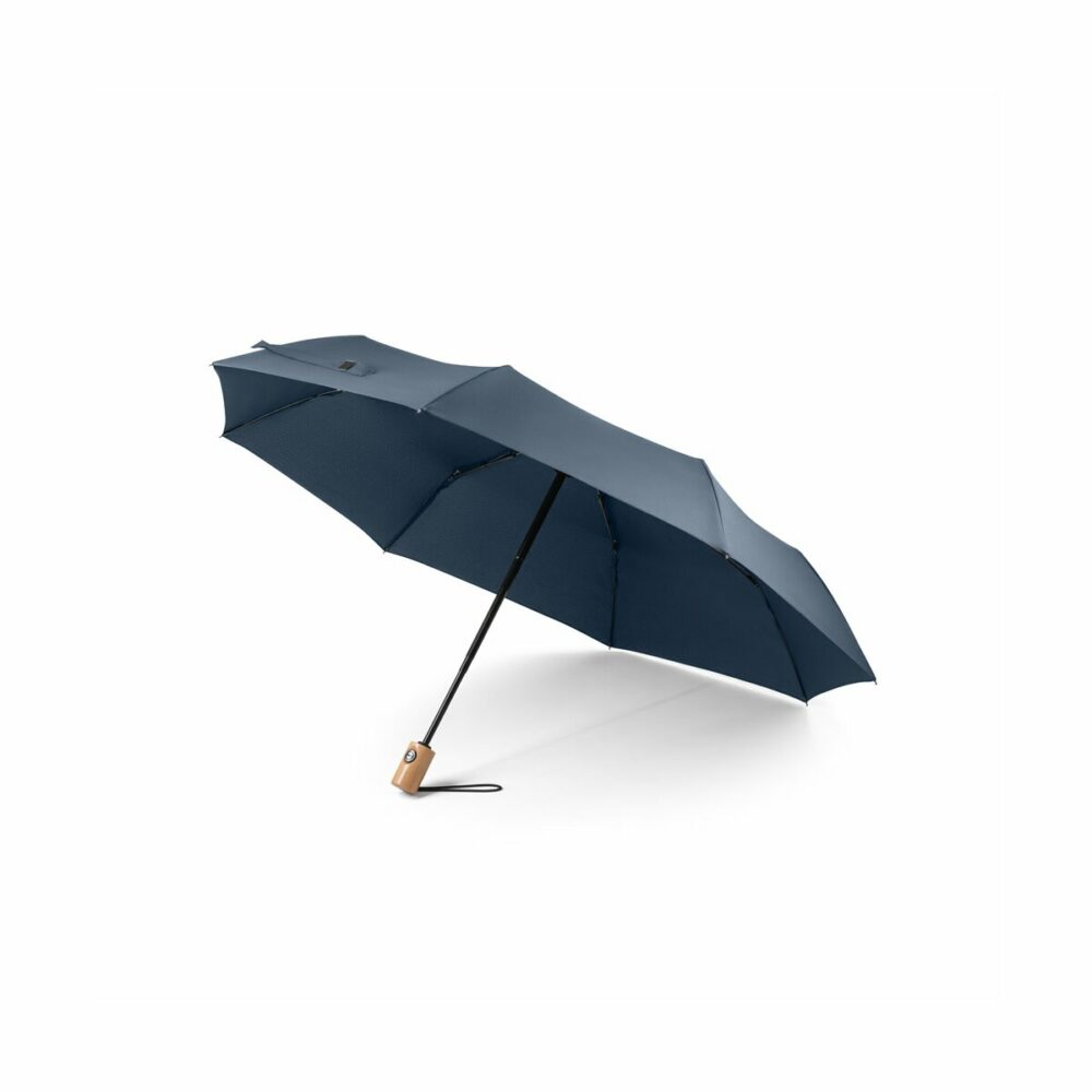 RIVER. Składany parasol rPET - Granatowy