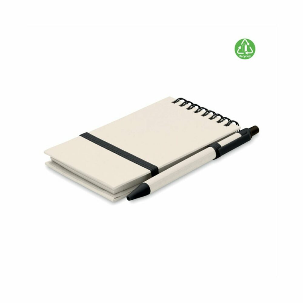 Notesy A6 z kartonu po mleku