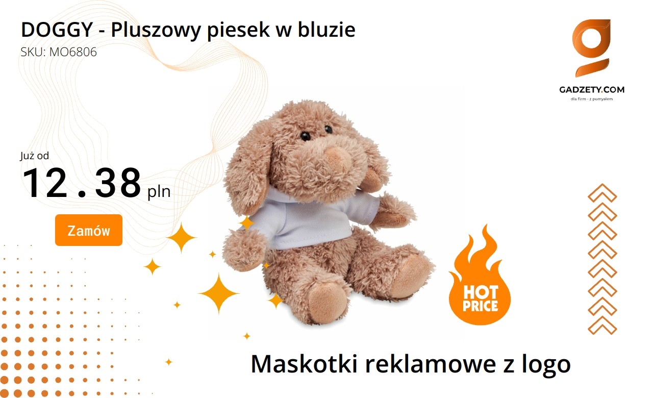 Pluszowy piesek DOGGY w bluzie