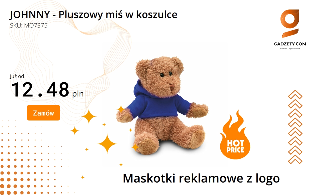 Pluszowy miś Johnny w koszulce