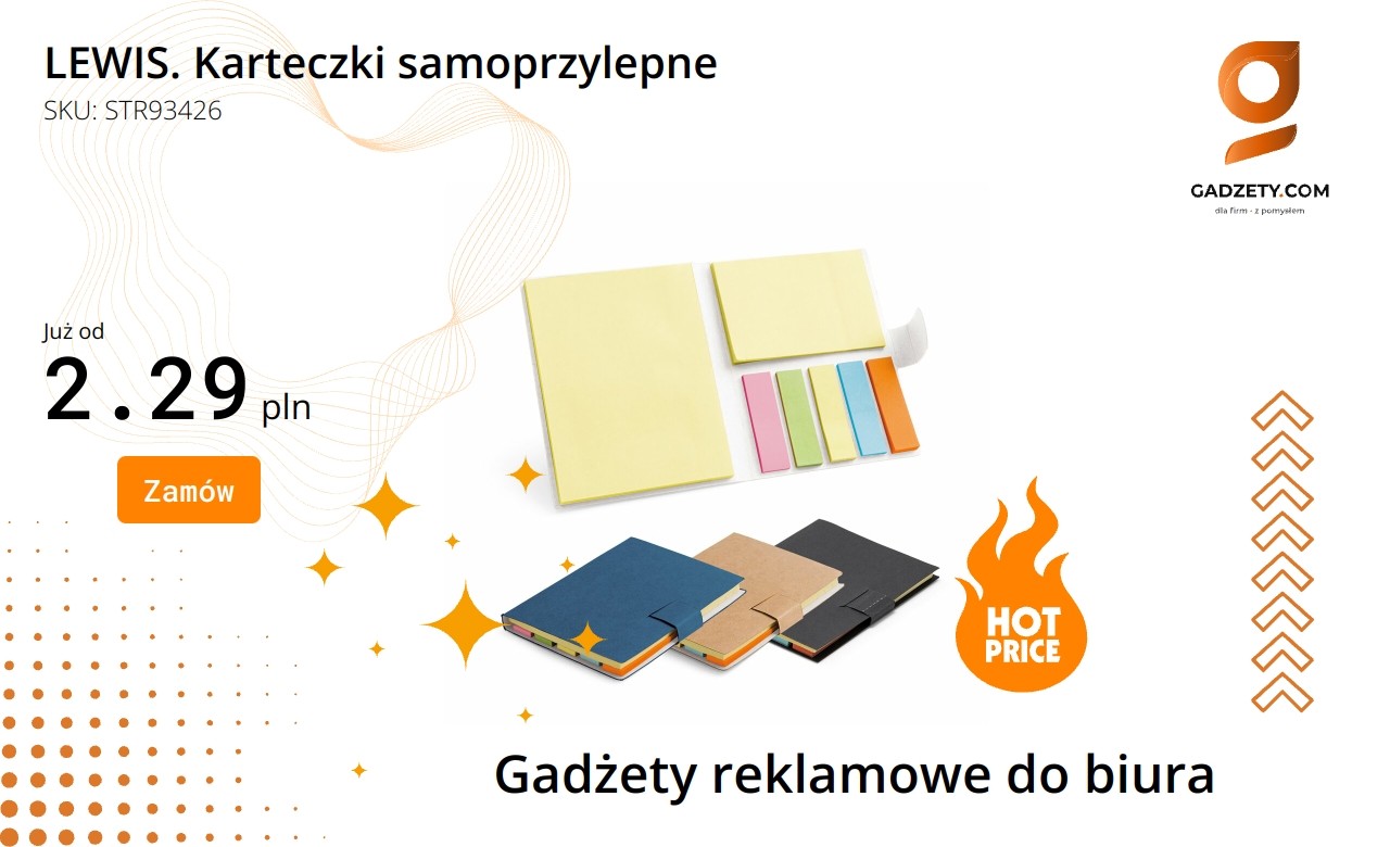 Karteczki samoprzylepne marki LEWIS