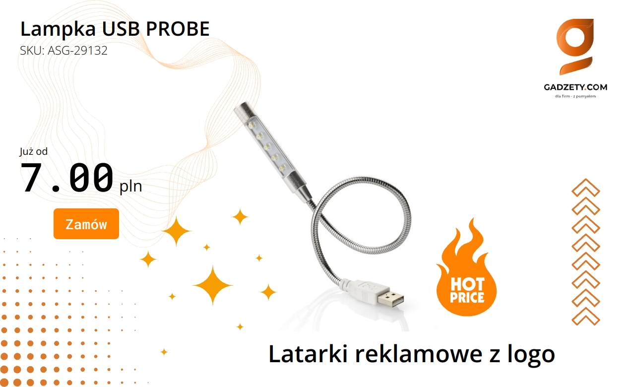 Lampka USB PROBE z nowoczesnym designem