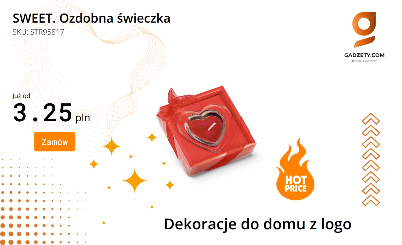 Ozdobna świeczka marki SWEET