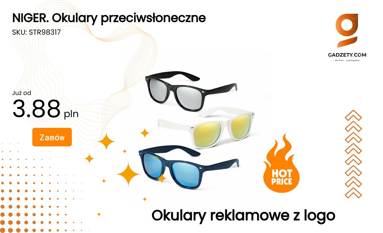 NIGER. Okulary przeciwsłoneczne NIGER Okulary przeciwsłoneczne na jasnym tle