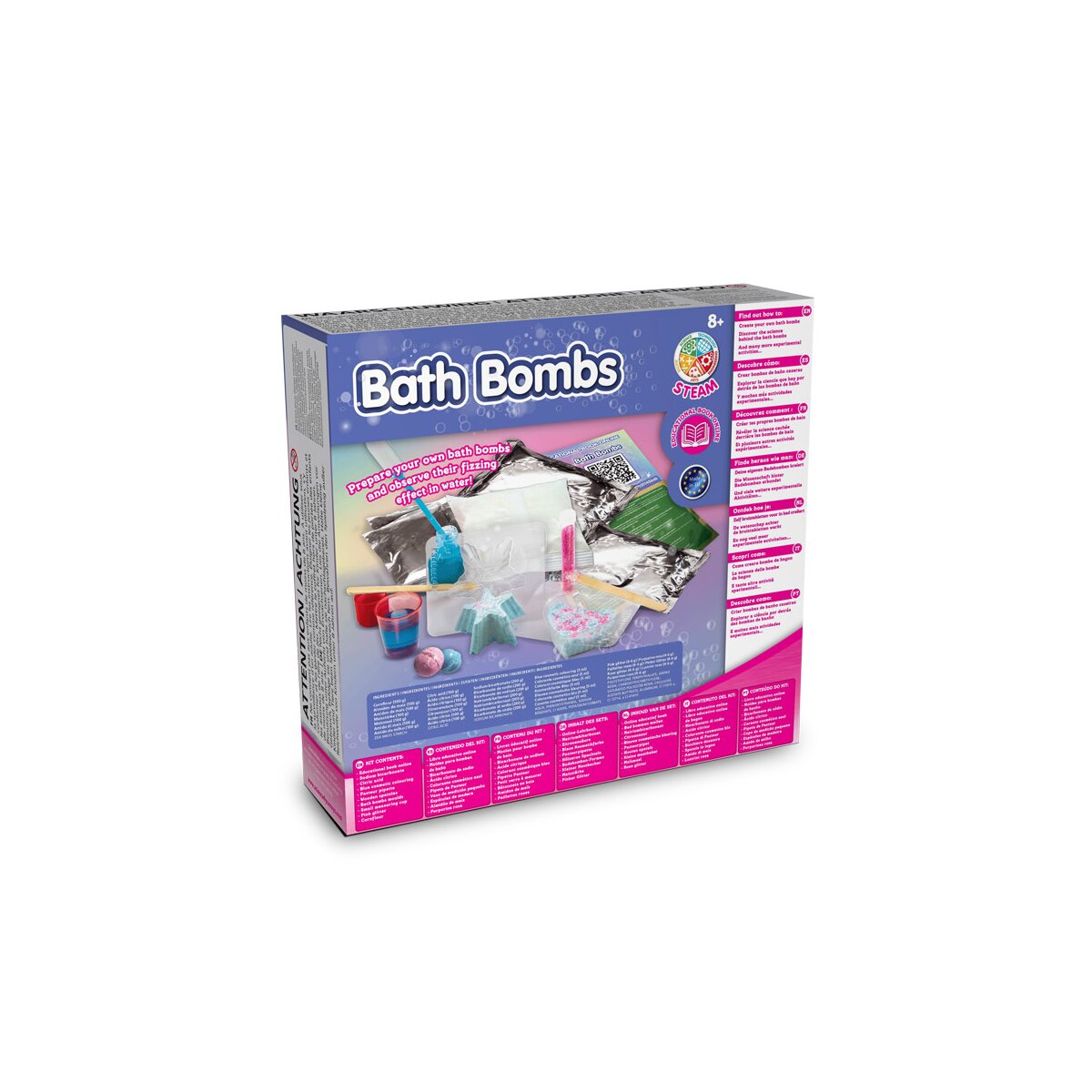 Bath Bombs Kit III Gra edukacyjna dostarczana z papierową torebką prezentową (115 g/m²)