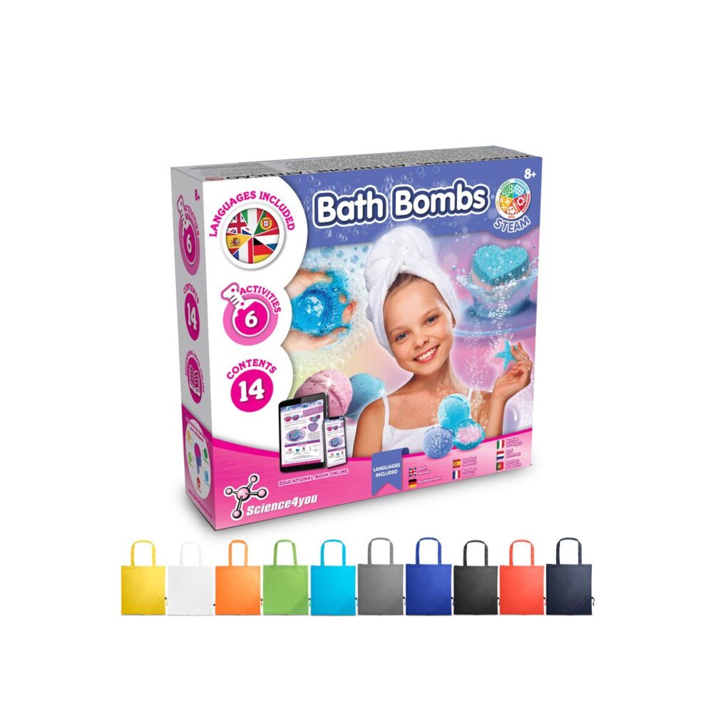 Bath Bombs Kit V Gra edukacyjna dostarczany ze składaną torbą prezentową 190T