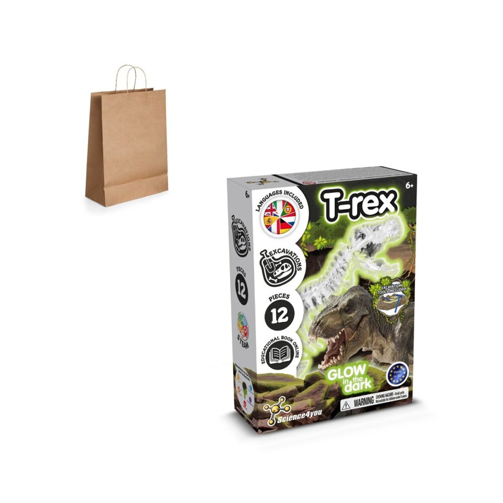 Fossil Excavation Kit III Gra edukacyjna dostarczana z papierową torebką prezentową (115 g/m²)