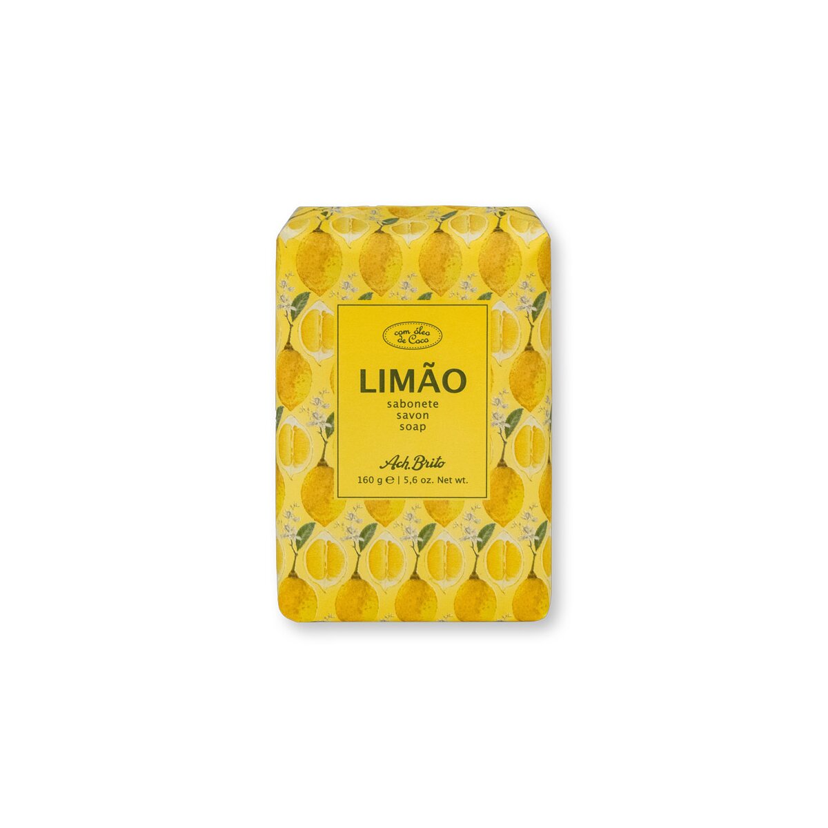 FRUTADOS II. Mydło na bazie mydła roślinnego wzbogacone olejem kokosowym (160g) - Żółty