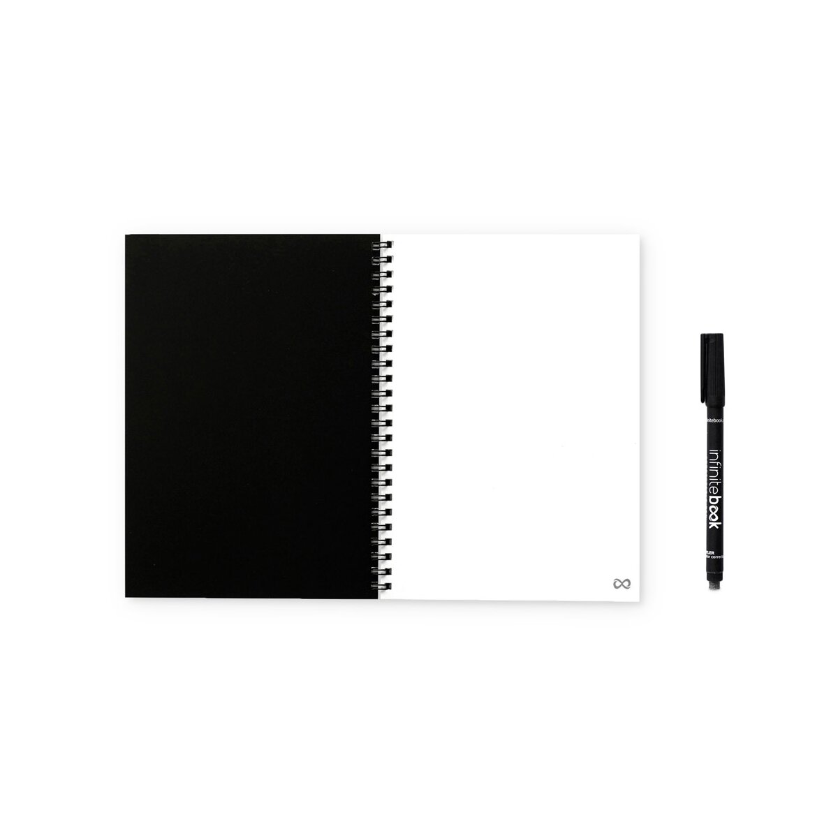 INFINITEBOOK PLAIN A5 Infinitebook z elastyczną okładką i 15 zwykłymi stronami do tablicy