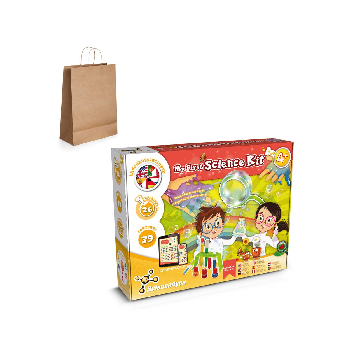 My First Science Kit III Gra edukacyjna dostarczana z papierową torebką prezentową (115 g/m²)