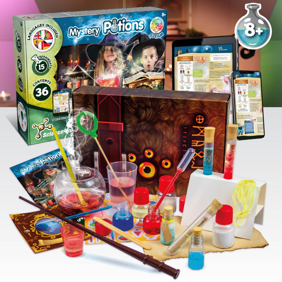 Mystery Potions Kit III Gra edukacyjna dostarczana z papierową torebką prezentową (115 g/m²)