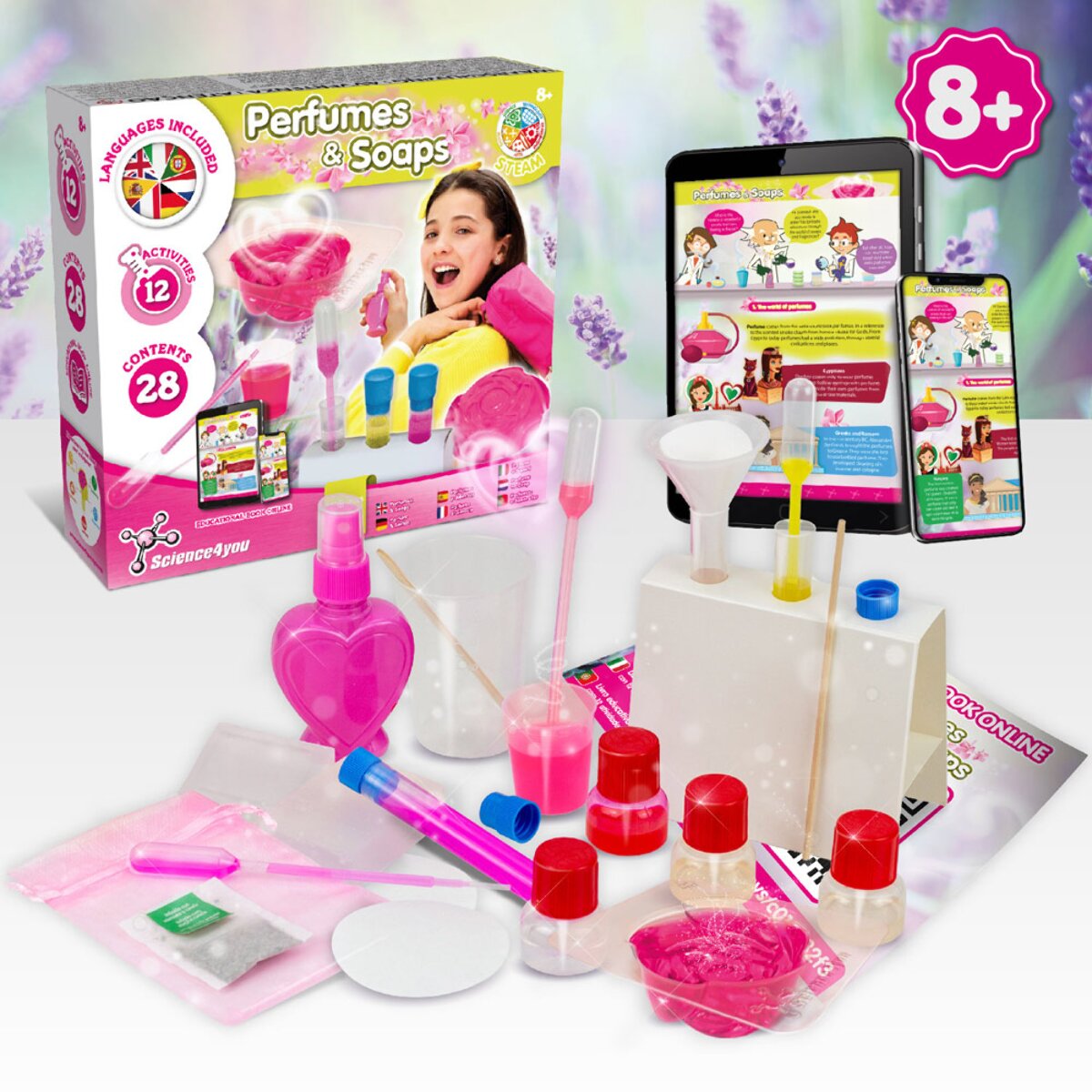 Perfume & Soap Factory Kit IV Gra edukacyjna dostarczany z torebką prezentową z włókniny (80 g/m²)