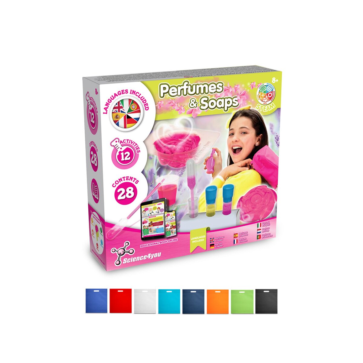 Perfume & Soap Factory Kit IV Gra edukacyjna dostarczany z torebką prezentową z włókniny (80 g/m²)