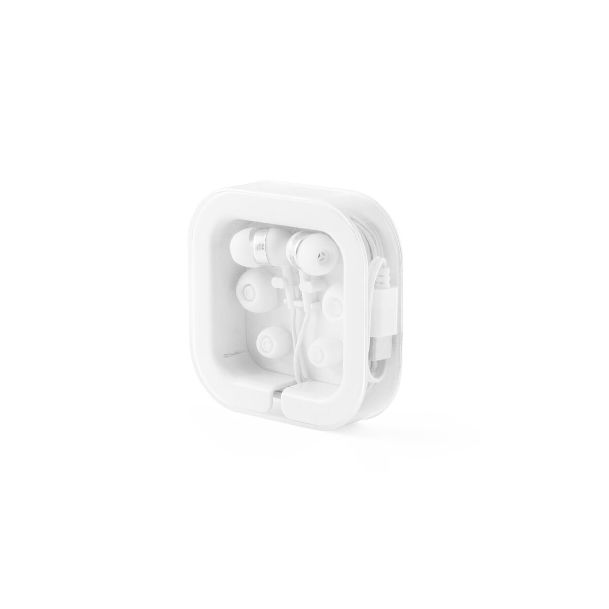 PRESLEY. Słuchawki douszne z 1.2-metrowym kablem USB-C i wbudowanym mikrofonem ABS - Biały