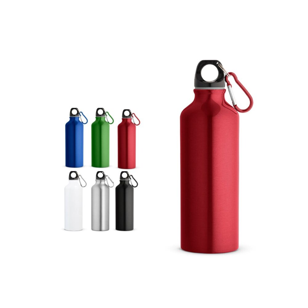 RE-LANDSCAPE M Butelka aluminiowa z recyklingu z karabińczykiem 530 ml