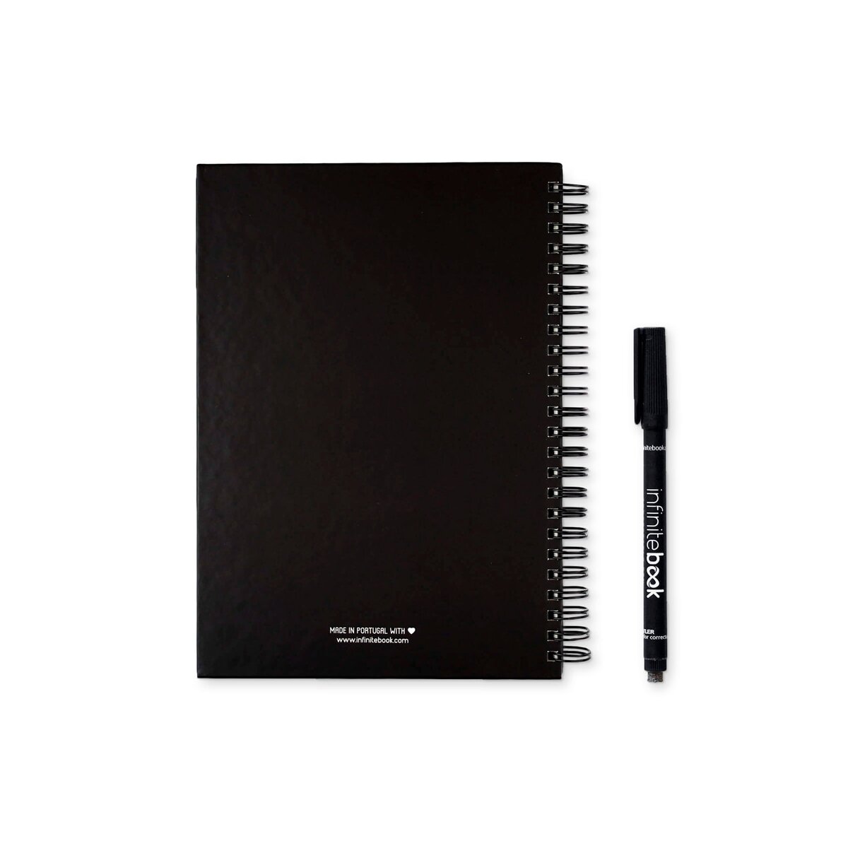 STARTER KIT INFINITEBOOK A5 Zestaw zawiera „Infinitebook”, zestaw do czyszczenia, marker i uchwyt na marker