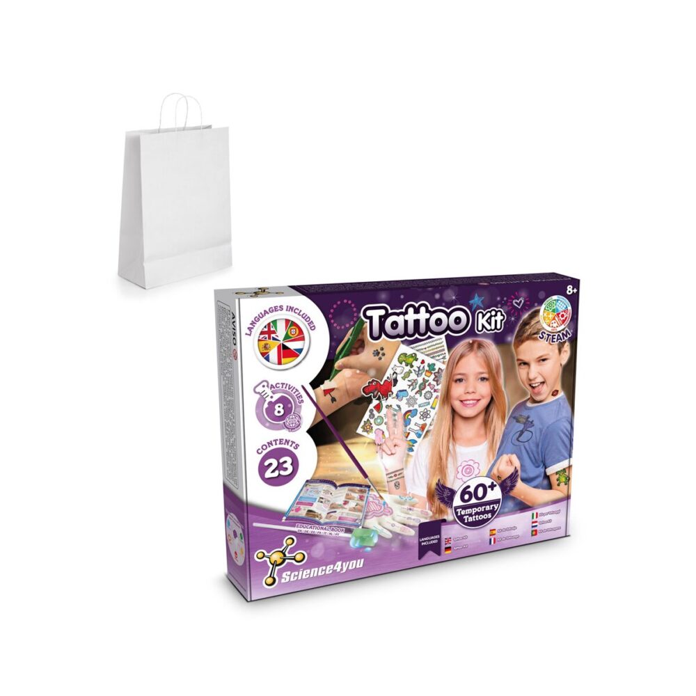 Tattoo Factory Kit II Gra edukacyjna dostarczany z papierową torebką prezentową (100 g/m²)