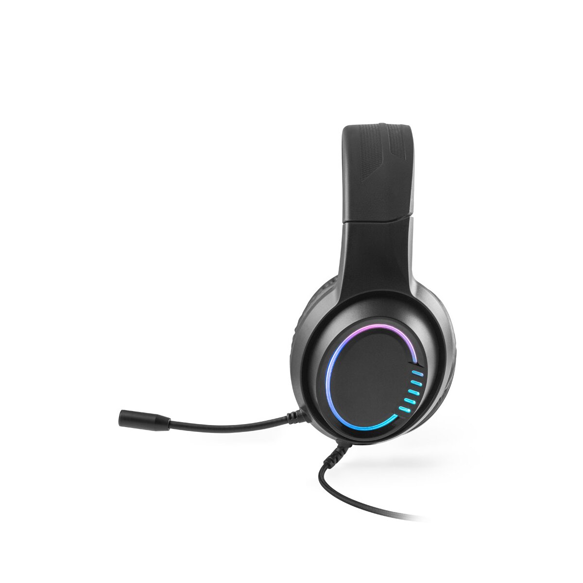 Thorne Headset RGB Słuchawki ABS z 2-metrowym kablem, mikrofonem i diodami LED RGB