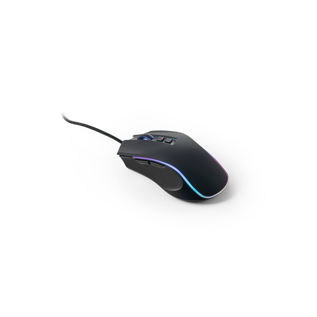 THORNE MOUSE RGB. Mysz do gier z kablem o długości 1.5 m i oświetleniem LED RGB z ABS - Czarny