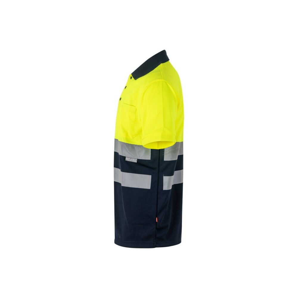 VL CUPID Dwukolorowa koszulka polo w ptasie oczy (160 g/m²) z krótkimi rękawami, wykonana z poliestru (100%)