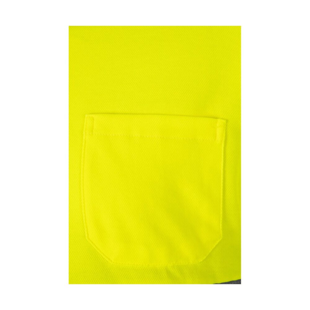 VL PLUTO LARGE Dwukolorowa koszulka polo pikowana (150 g/m²) z długim rękawem, z bawełny (55%) i poliestru (45%)