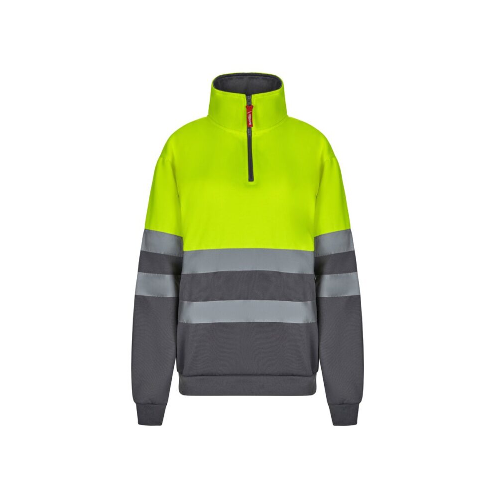 VL THOR. Dwukolorowa bluza (300 g/m²) z polaru poliestrowego (100%) - Szary