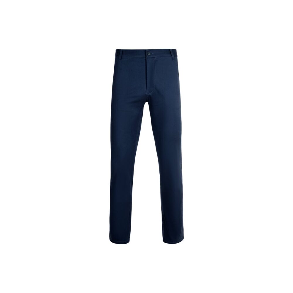 VL VISHNU. Elastyczne spodnie chino unisex (260 g/m²) z bawełny (98%) i elastanu (2%) - Granatowy
