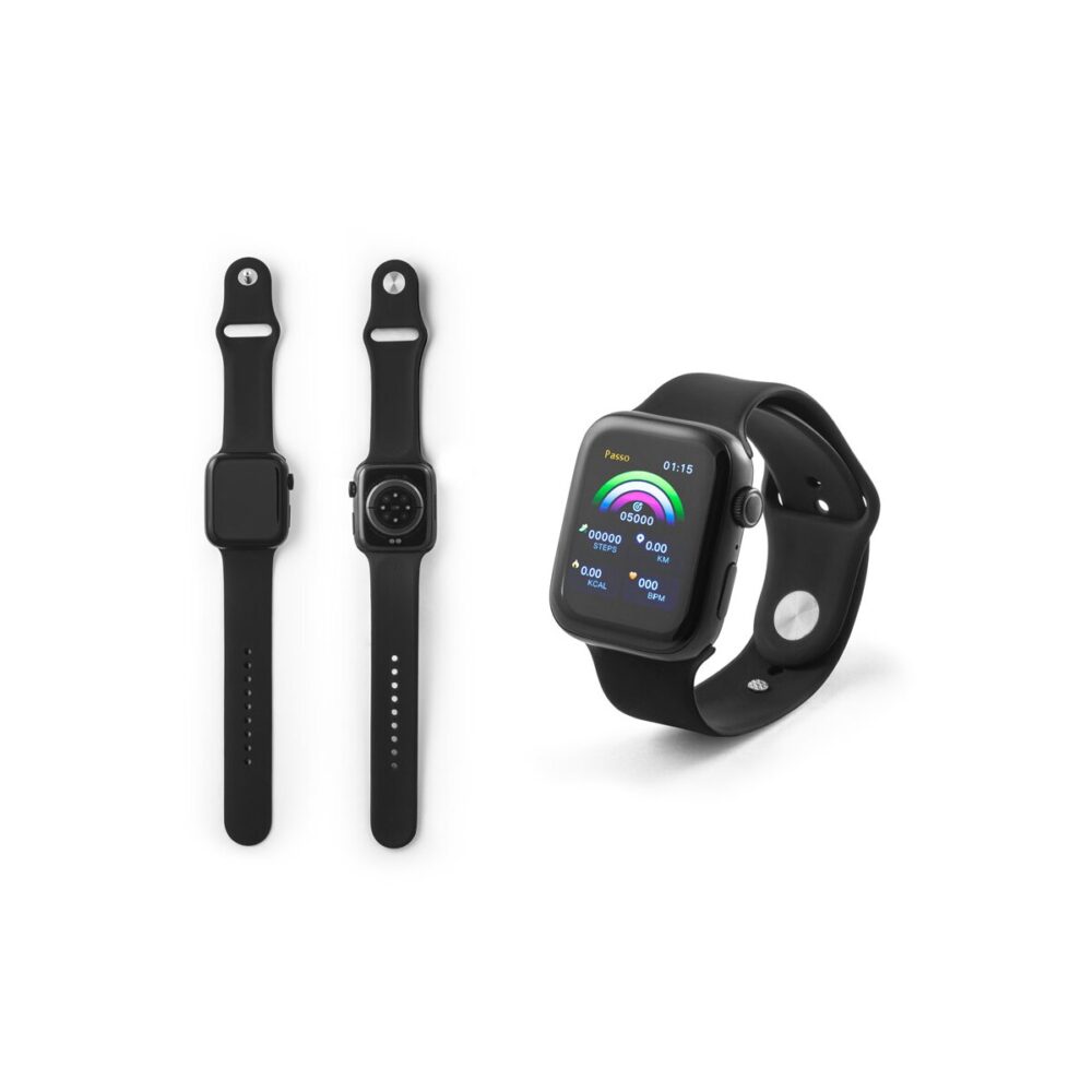 WILES Smartwatch z ekranem 1,85”, IPX4, 3-dniową żywotnością baterii i silikonowym paskiem