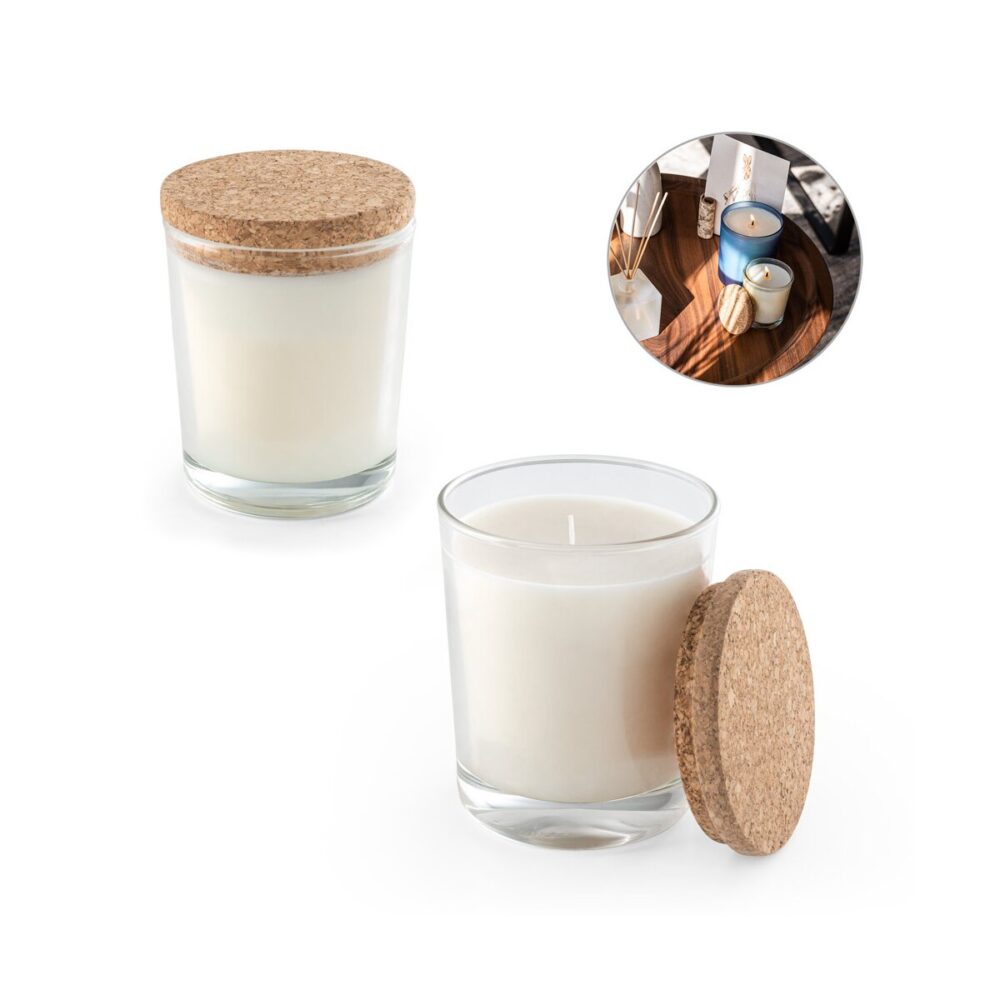 ZEN 180 Aromatyczna świeca w szklanym kubku z korkową pokrywką 180 g