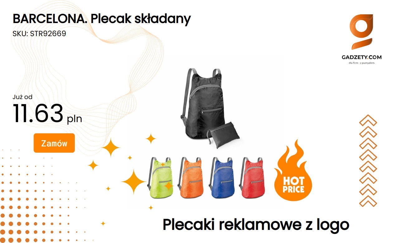BARCELONA. Plecak składany BARCELONA Plecak składany