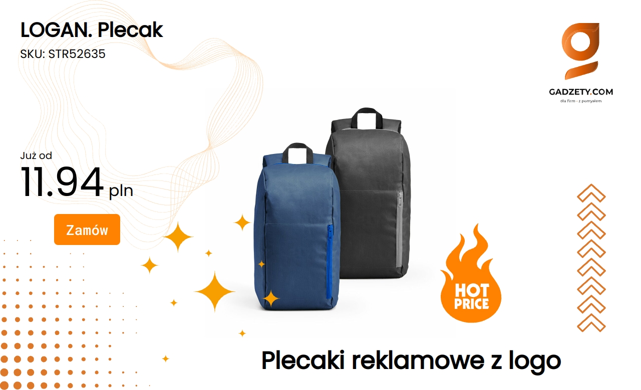 LOGAN. Plecak Plecak LOGAN w kolorze czarnym