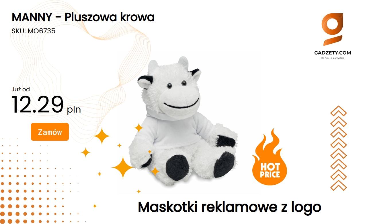 MANNY - Pluszowa krowa Pluszowa krowa Manny