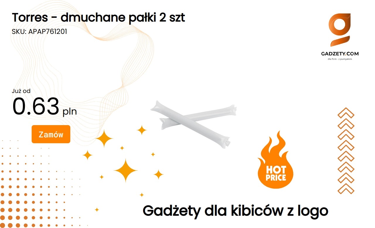 Torres dmuchane pałki 2 sztuki