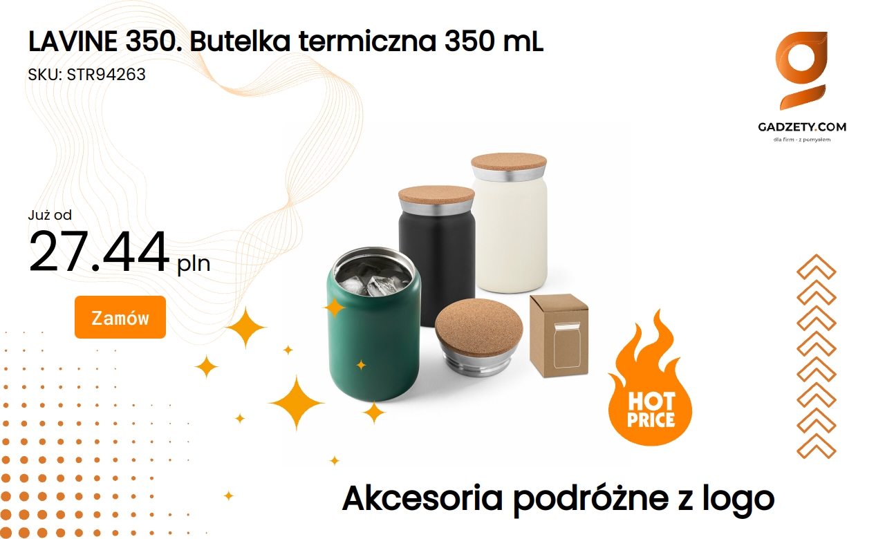 LAVINE 350. Butelka termiczna 350 mL Lavine 350 - butelka termiczna o pojemności 350 ml