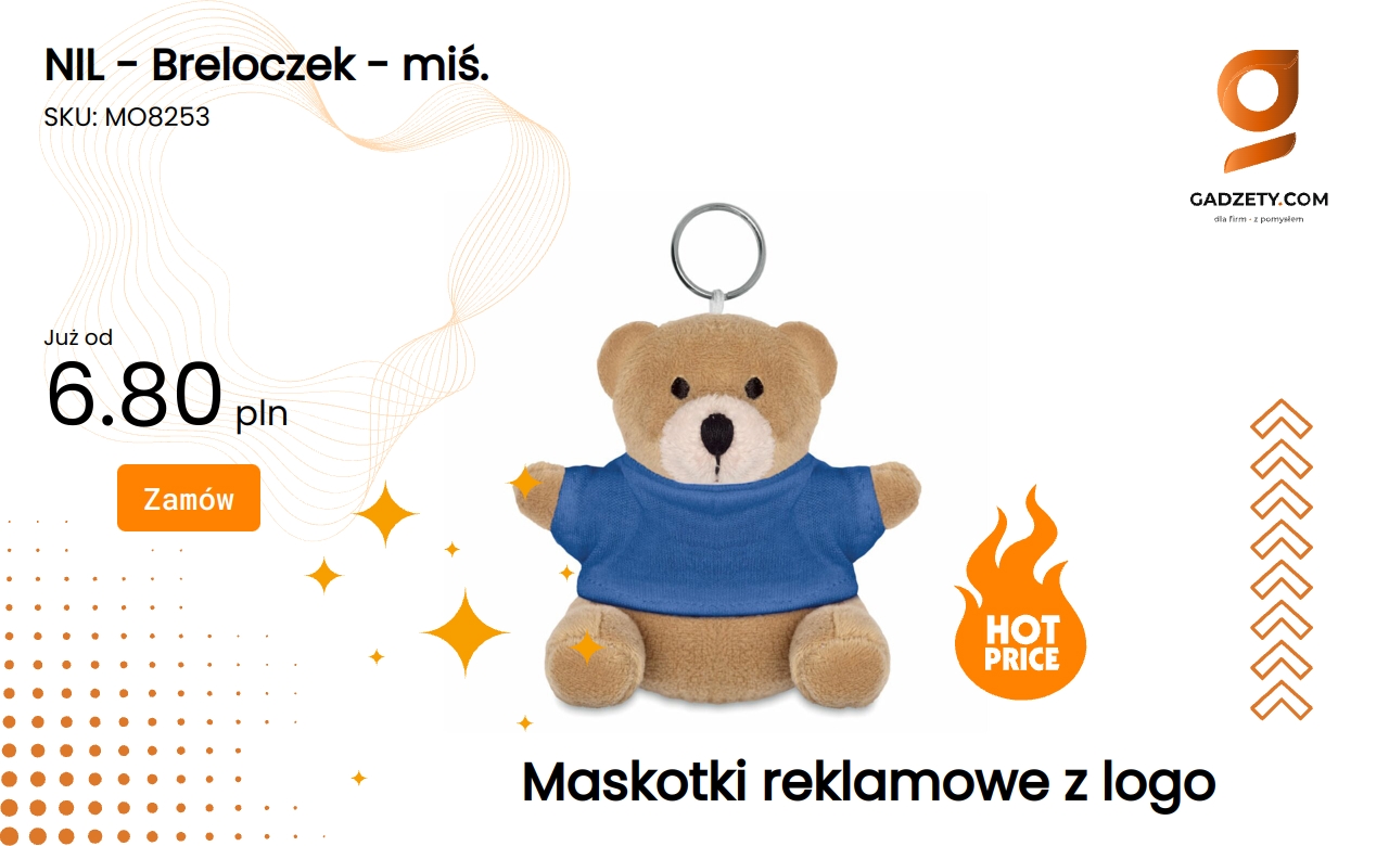 NIL - Breloczek - miś. Breloczek w kształcie misia marki NIL