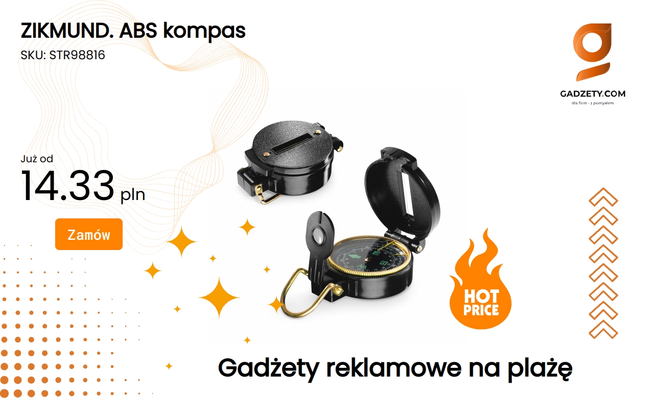 Kompas marki ZIKMUND wykonany z ABS