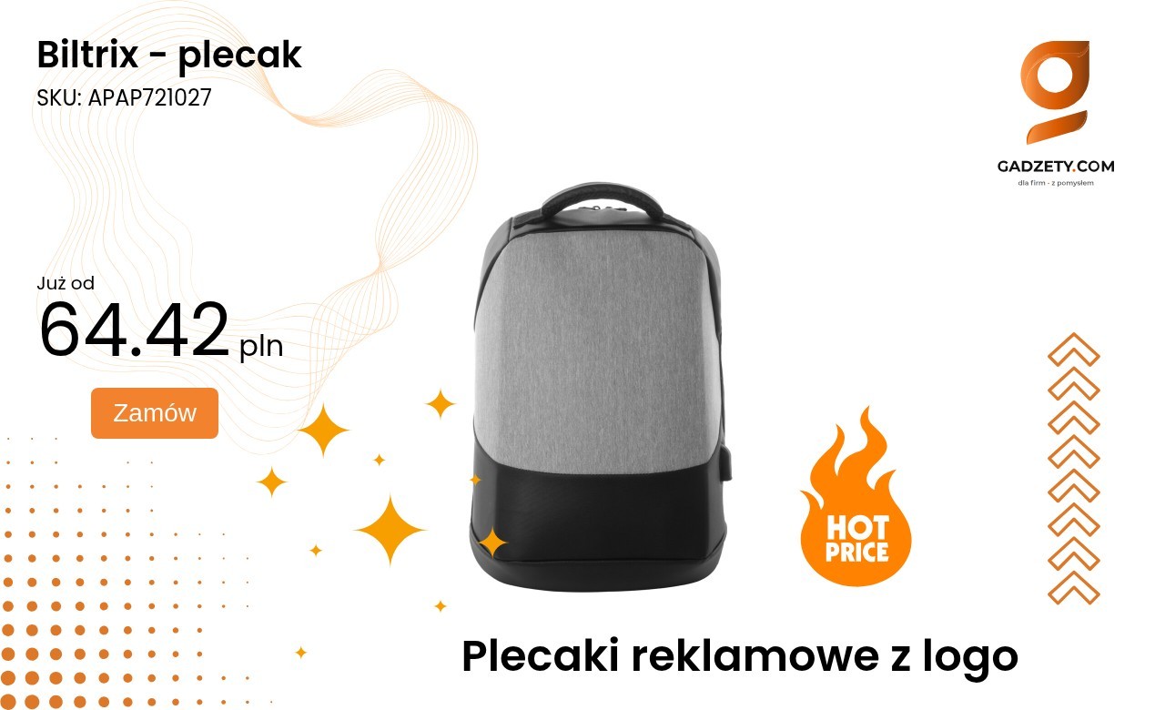 Plecak Biltrix w kolorze czarnym