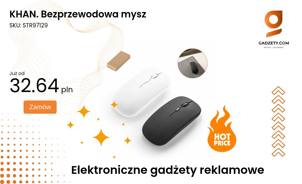 KHAN. Bezprzewodowa mysz KHAN Bezprzewodowa mysz komputerowa
