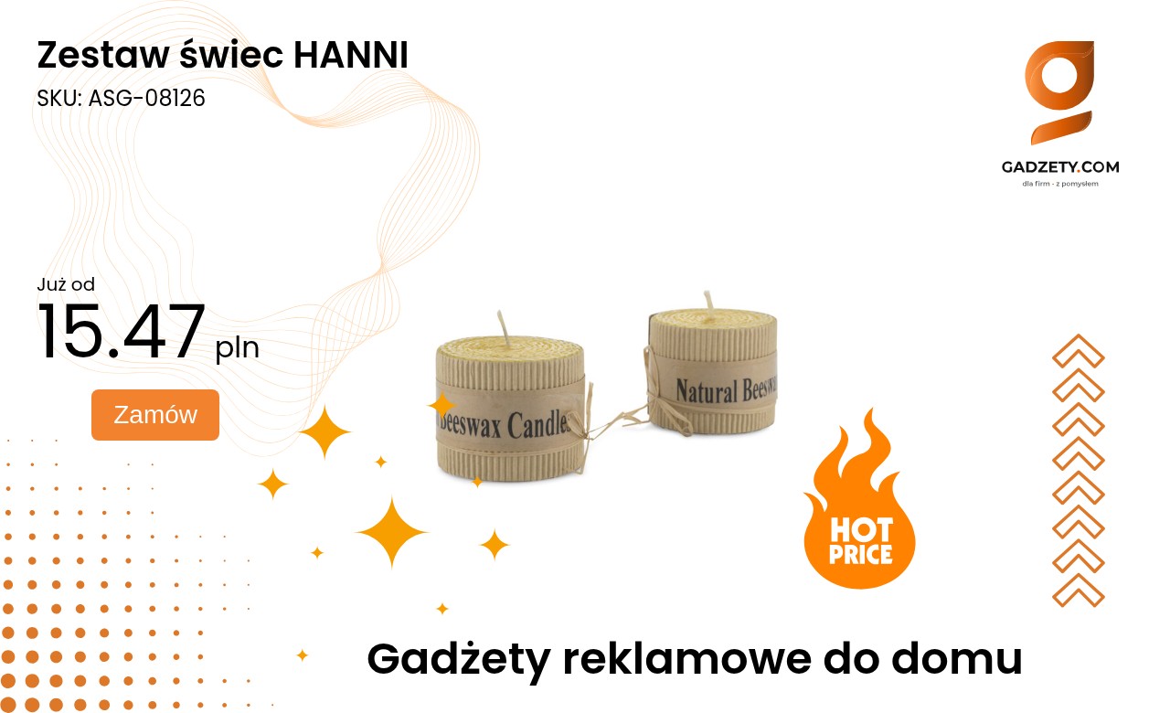 Zestaw świec HANNI Zestaw świec HANNI w eleganckim opakowaniu