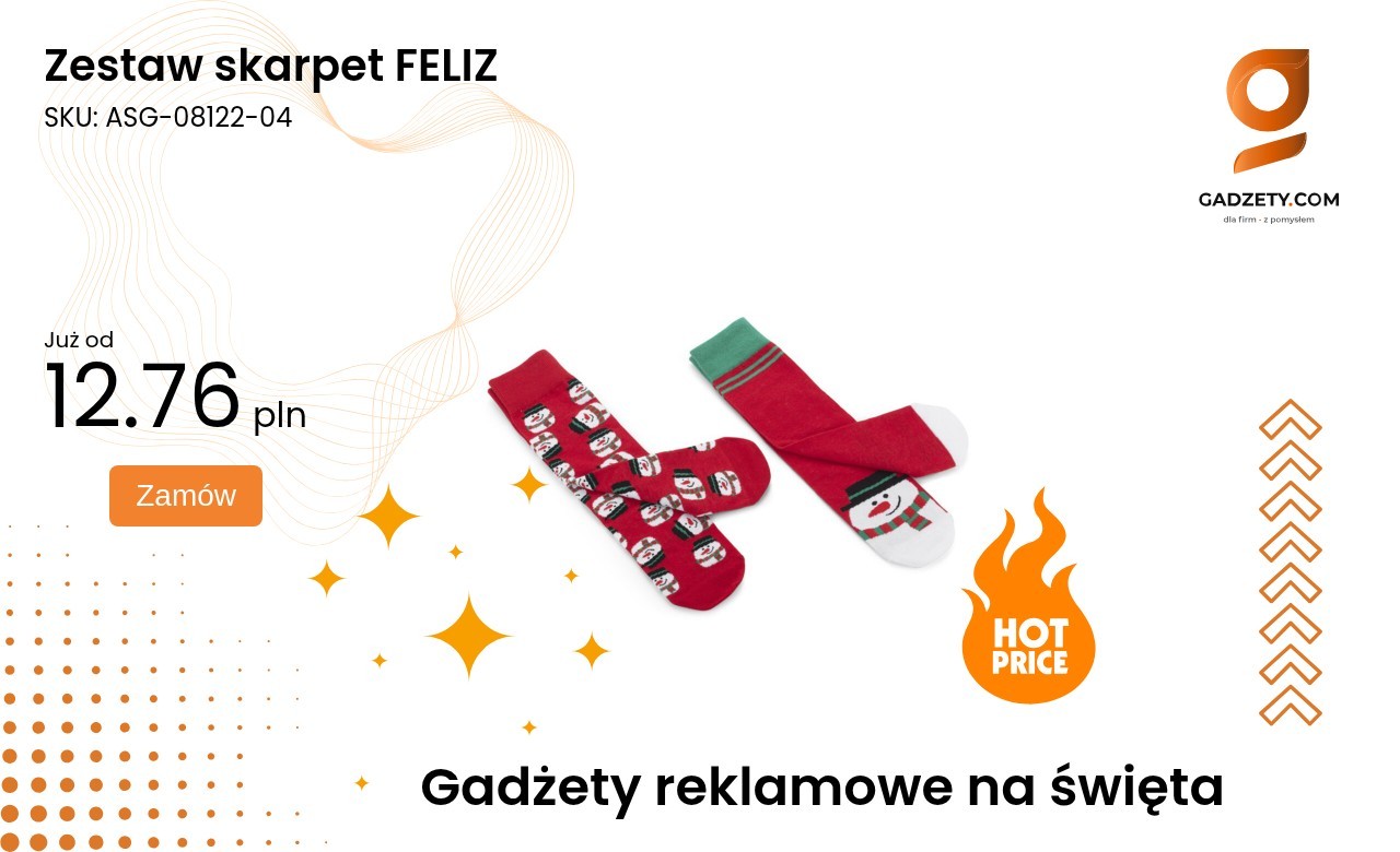Zestaw skarpet FELIZ Zestaw kolorowych skarpet marki FELIZ