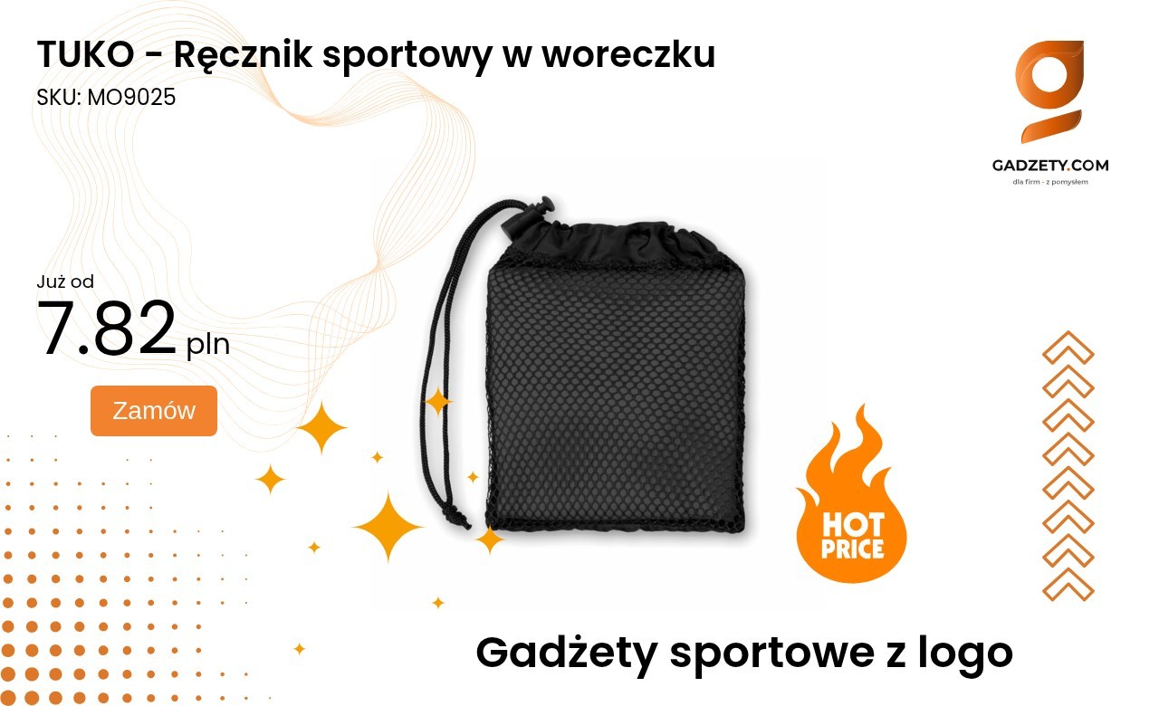 TUKO - Ręcznik sportowy w woreczku TUKO – Ręcznik sportowy w woreczku
