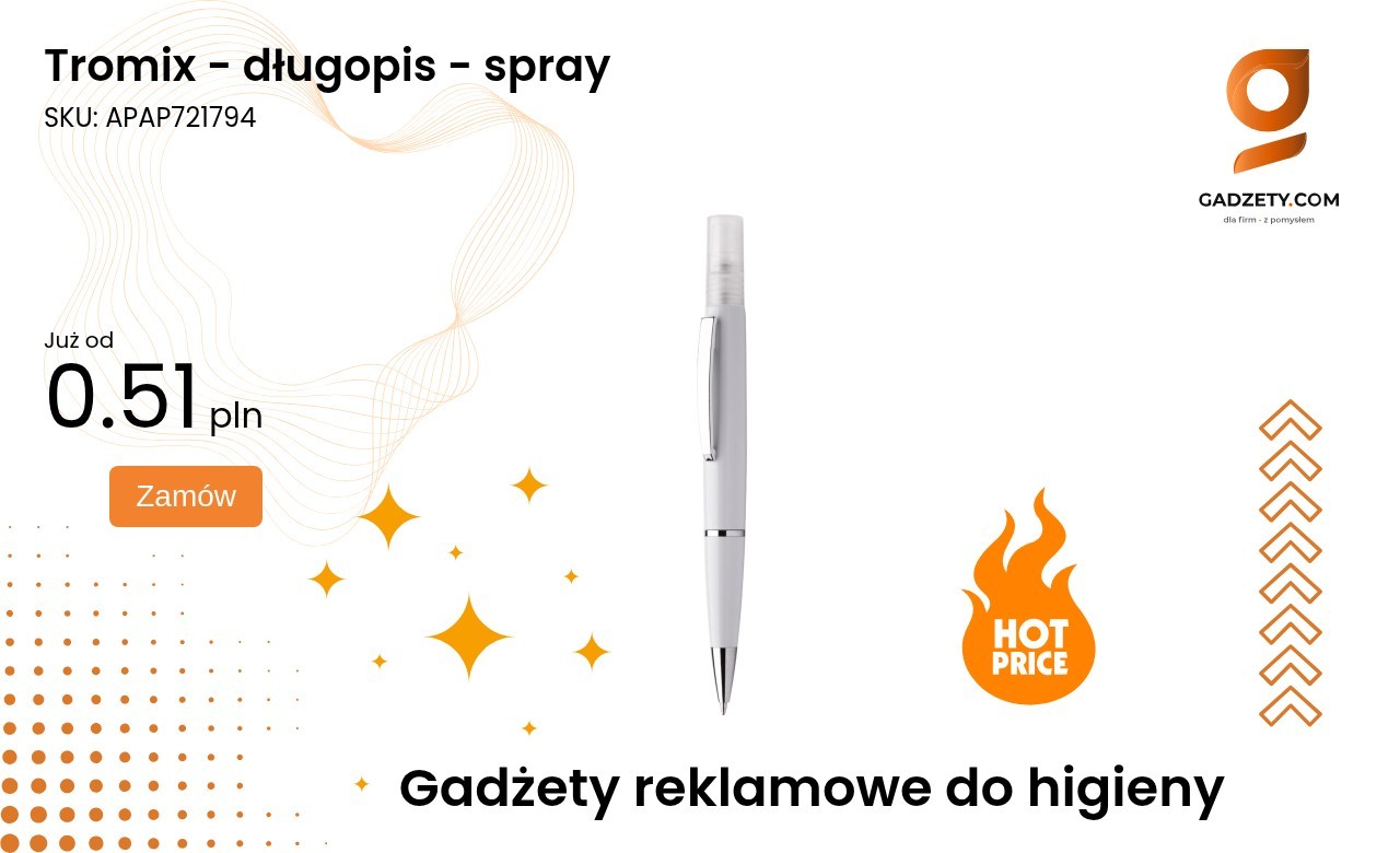 Tromix - długopis - spray Tromix długopis z funkcją sprayu