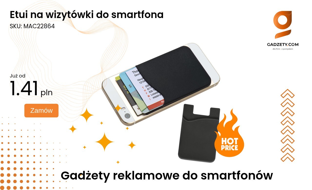 Etui na wizytówki do smartfona