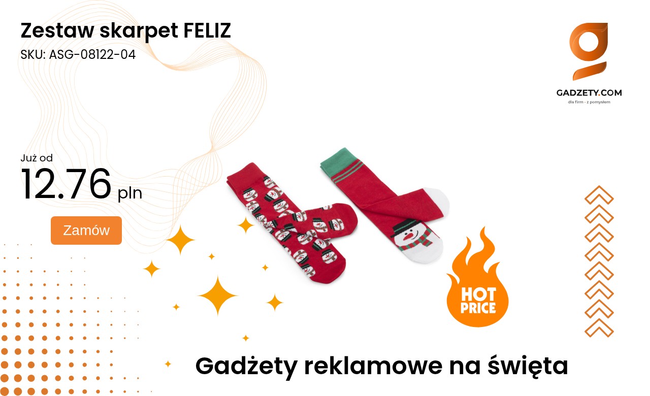 Zestaw skarpet FELIZ Zestaw kolorowych skarpet marki FELIZ