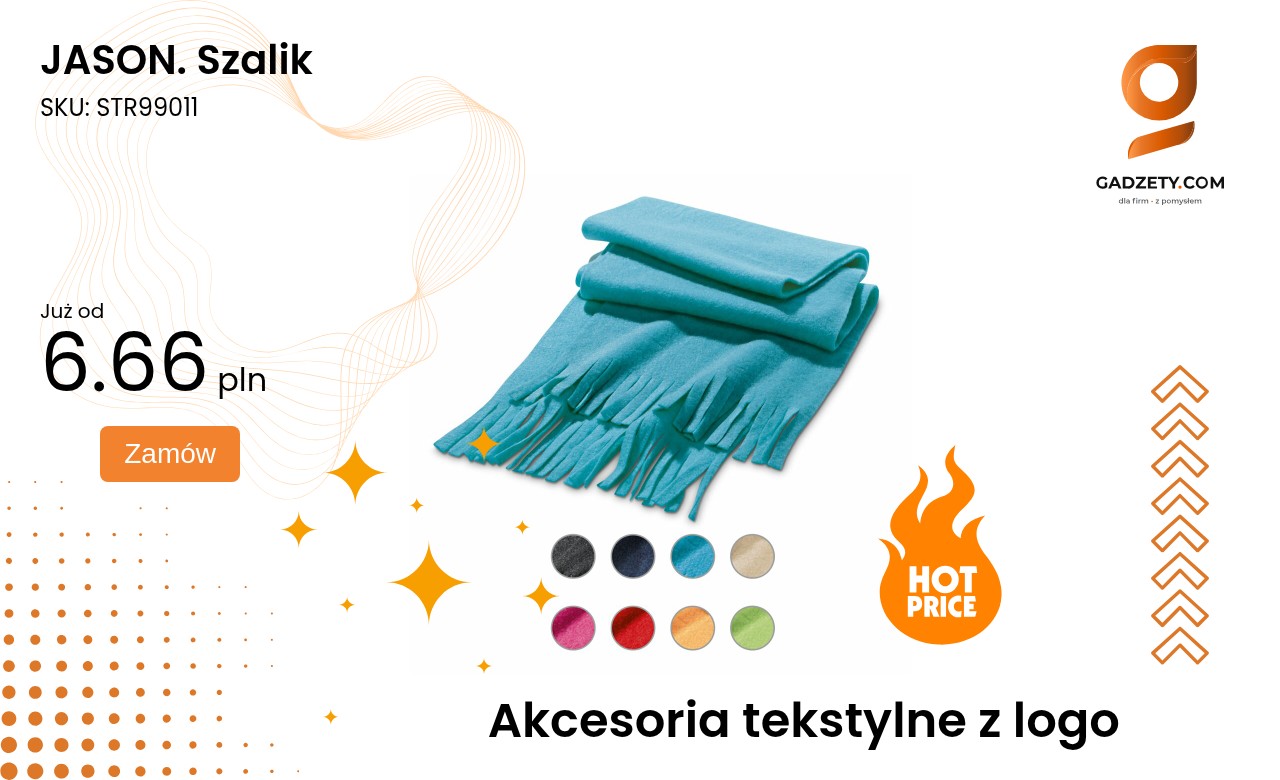 JASON. Szalik Szalik JASON w kolorze szarym