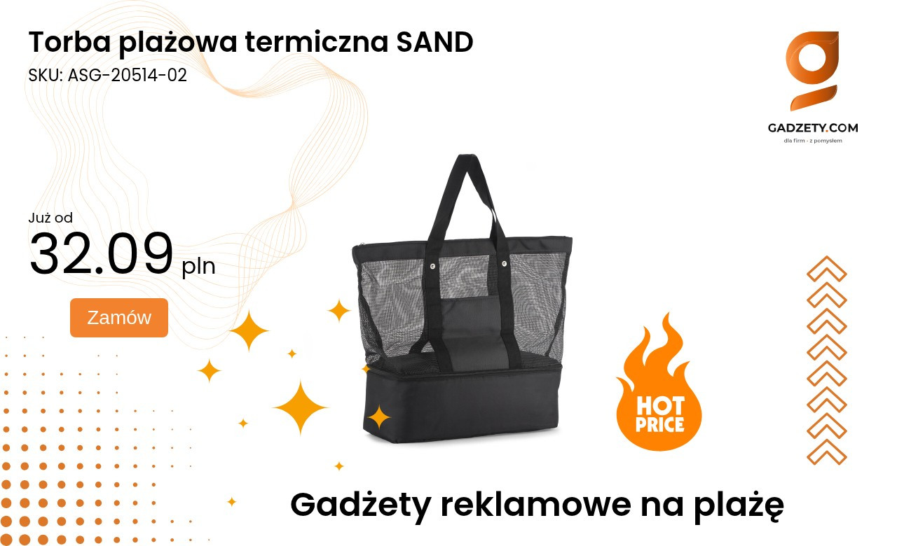 Torba plażowa termiczna SAND Termiczna torba plażowa SAND idealna na lato