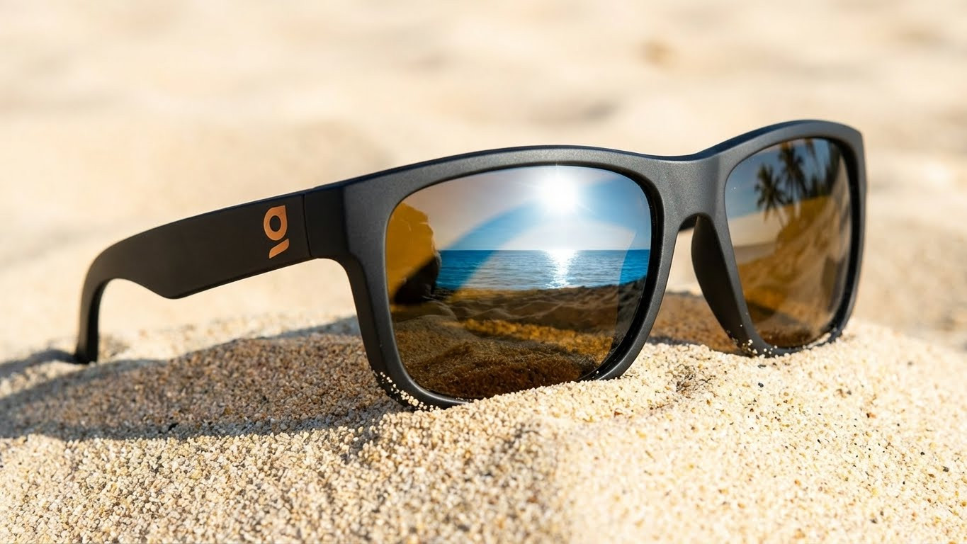 okulary z logo na wakacje